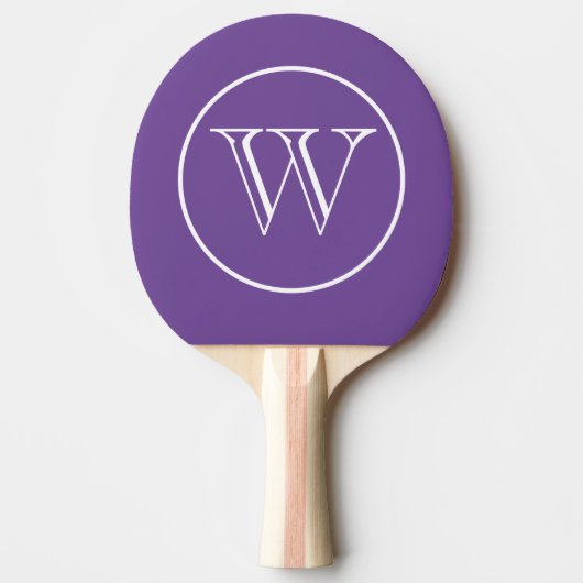 Ping Pong Paddle Monogram Letter Tischtennis Schläger (Vorderseite)