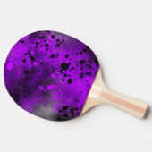 Ping Pong Paddle Paint Spritzer Effect Tischtennis Schläger (Seitenansicht)