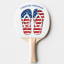 Ping Pong Paddle - Patriotic Dreh Flop Design