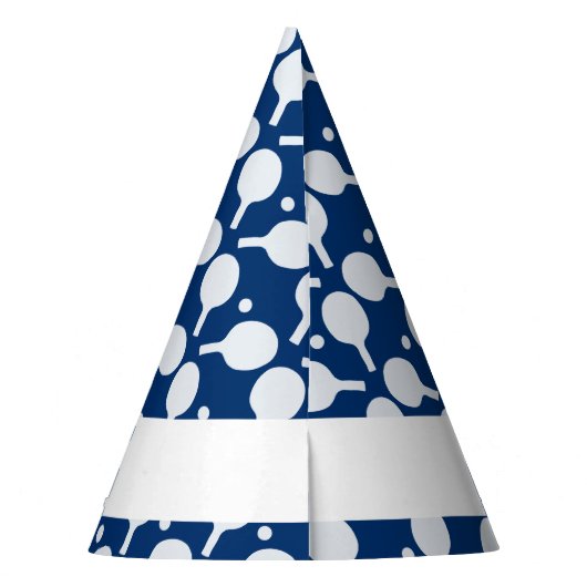 Ping Pong Paddle Pattern Party Hat Partyhütchen (Rückseite)