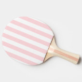 Ping Pong Paddle Pink & White Stripe Tischtennis Schläger (Seitenansicht)