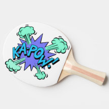 Ping Pong Paddle - Pop Art Ka-Pow