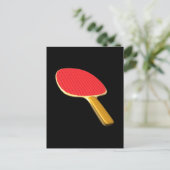 Ping Pong Paddle Postkarte (Stehend Vorderseite)