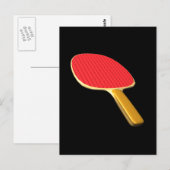 Ping Pong Paddle Postkarte (Vorne/Hinten)