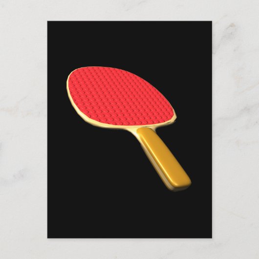 Ping Pong Paddle Postkarte (Vorderseite)