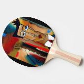 Ping Pong Paddle, Red Rubber Back Tischtennis Schläger (Seitenansicht)