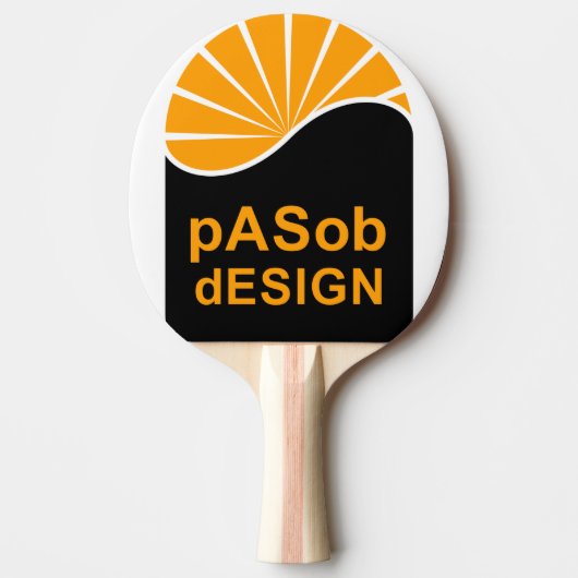 Ping Pong Paddle, Red Rubber Back Tischtennis Schläger (Vorderseite)