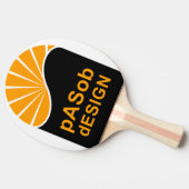 Ping Pong Paddle, Red Rubber Back Tischtennis Schläger (Seitenansicht)