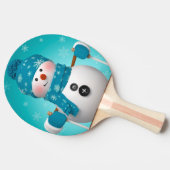 Ping Pong Paddle/Snowman Tischtennis Schläger (Seitenansicht)