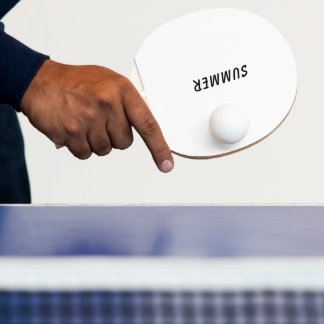Ping Pong Paddle Sommer weiß Tischtennis Schläger
