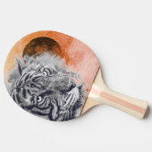 Ping Pong Paddle, TIGER UND SCHWARZER MOON Tischtennis Schläger (Seitenansicht)