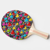 Ping Pong Paddle Tischtennis Schläger (Seitenansicht)
