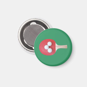 Ping Pong Paddle und Balls Magnet