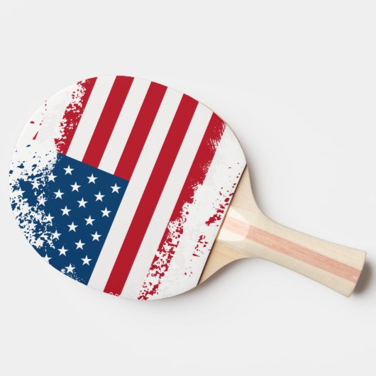 Ping Pong Paddle-USA-Flagge Tischtennis Schläger (Seitenansicht)
