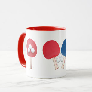 Ping Pong Paddles and Balls Tasse