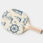 Ping Pong Paddles mit Meereselementen Tischtennis Schläger (Seitenansicht)