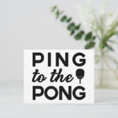 Ping Pong - Ping to Pong Postkarte (Stehend Vorderseite)