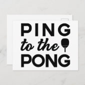 Ping Pong - Ping to Pong Postkarte (Vorne/Hinten)