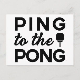 Ping Pong - Ping to Pong Postkarte