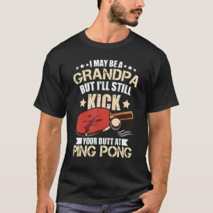 Ping Pong Player Großer Tischtennis Herren Ping Po T-Shirt