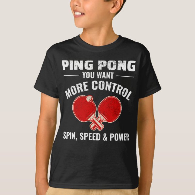 Ping Pong Player Tischtennis T-Shirt (Vorderseite)