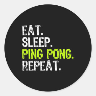 Ping Pong Pong Pong Pong PingPong PingPong F Runder Aufkleber