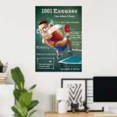 Ping Pong Poster: 1001 Escuses Poster (Heimbüro)