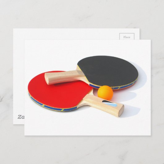 Ping Pong Postkarte (Vorne/Hinten)