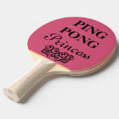 Ping Pong Princess Funny Text Spaß Tischtennis Schläger (Vorderseite)
