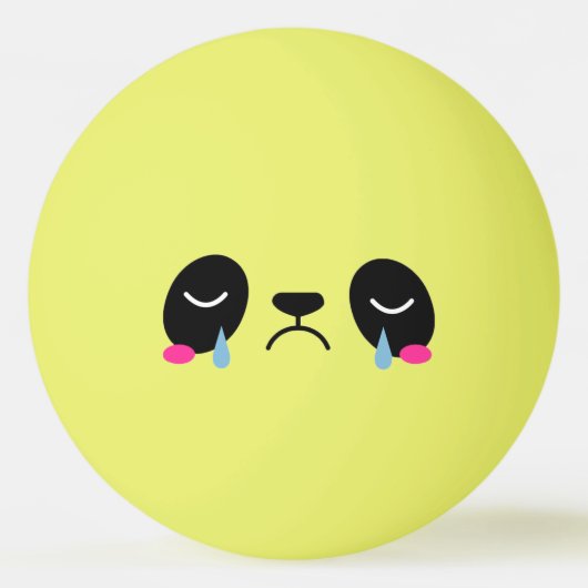 Ping Pong Sad Panda Tischtennisball (Vorderseite)