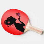 Ping-Pong-Schläger Tischtennis Schläger (Seitenansicht)