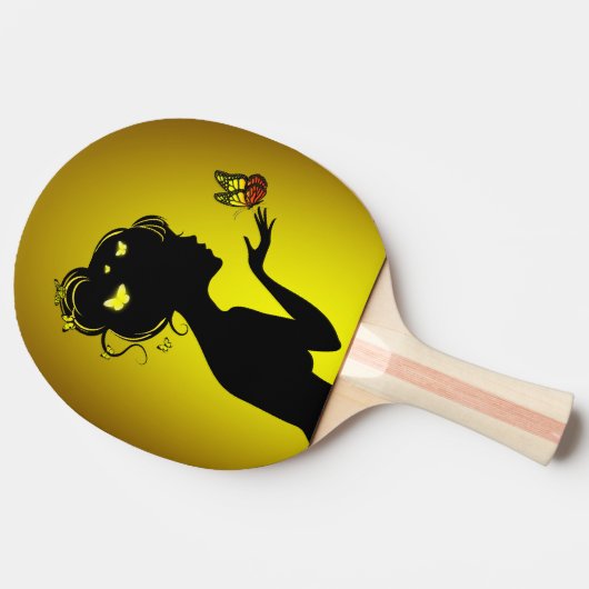 Ping-Pong-Schläger Tischtennis Schläger (Seitenansicht)