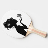 Ping-Pong-Schläger Tischtennis Schläger (Seitenansicht)