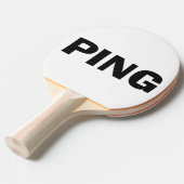 Ping Pong Schwarz-weiß Tischtennis Schläger (Vorderseite)