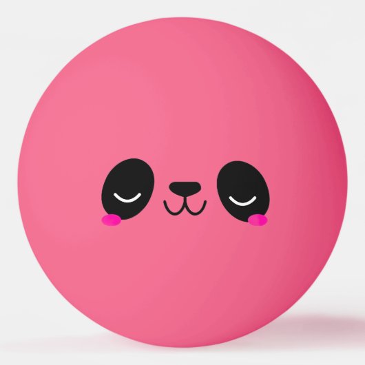 Ping Pong Shy Panda Tischtennisball (Vorderseite)