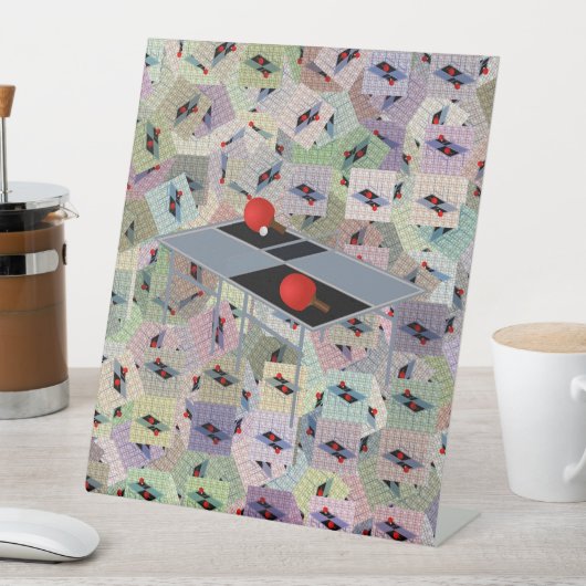 Ping Pong, Sockelschild (In Situ)