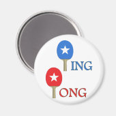 Ping Pong Star Magnet (Vorderseite/Rückseite)