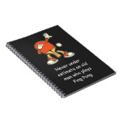 Ping Pong Table Tennis Never Underestimate Notizblock (Rechte Seite)