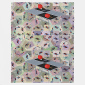 Ping Pong Tables Abstraktes Kunstdesign, Fleecedecke (Vorderseite)