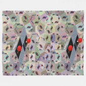 Ping Pong Tables Abstraktes Kunstdesign, Fleecedecke (Vorderseite (Horizontal))