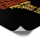 Ping Pong Tischtennis Backhand Rückspin Block Poster (Ecke)