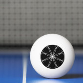 Ping Pong Tischtennis Ball Black and White, Star (Netto)