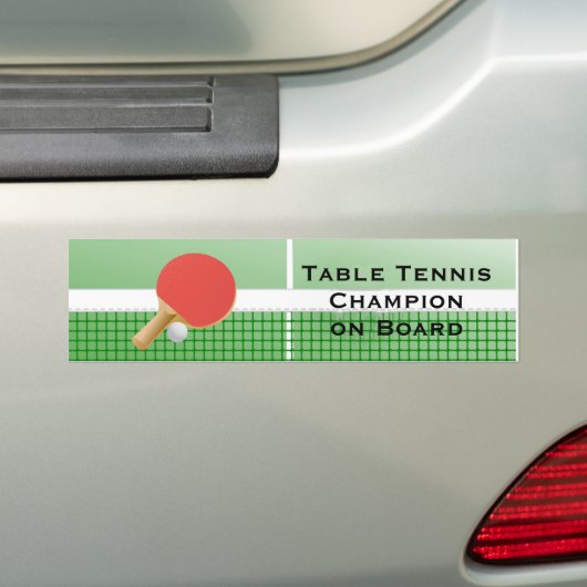 Ping Pong Tischtennis Design Autoaufkleber (Auf Auto)