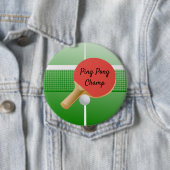 Ping Pong Tischtennis Design Button (Beispiel)