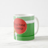 Ping Pong Tischtennis Design Coffee Tasse (VorderseiteRechts)