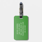 Ping Pong Tischtennis Design Gepäckmarke Gepäckanhänger (Rückseite vertikal)