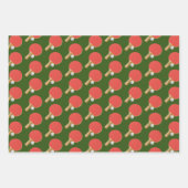 Ping Pong Tischtennis Design Geschenkpapier Set (Vorderseite)