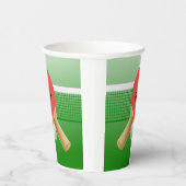 Ping Pong Tischtennis Design Paper Cups Pappbecher (Rechts)