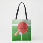 Ping Pong Tischtennis Design Tasche (Vorderseite)