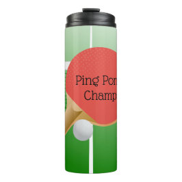 Ping Pong Tischtennis Design Thermosbecher